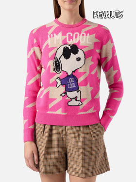 Maglione pied de poule New Queen con jacquard Snoopy | PEANUTS SPECIAL EDITION