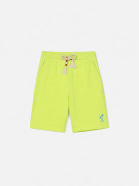 Bermudas de algodón amarillo flúor Randle Jr 