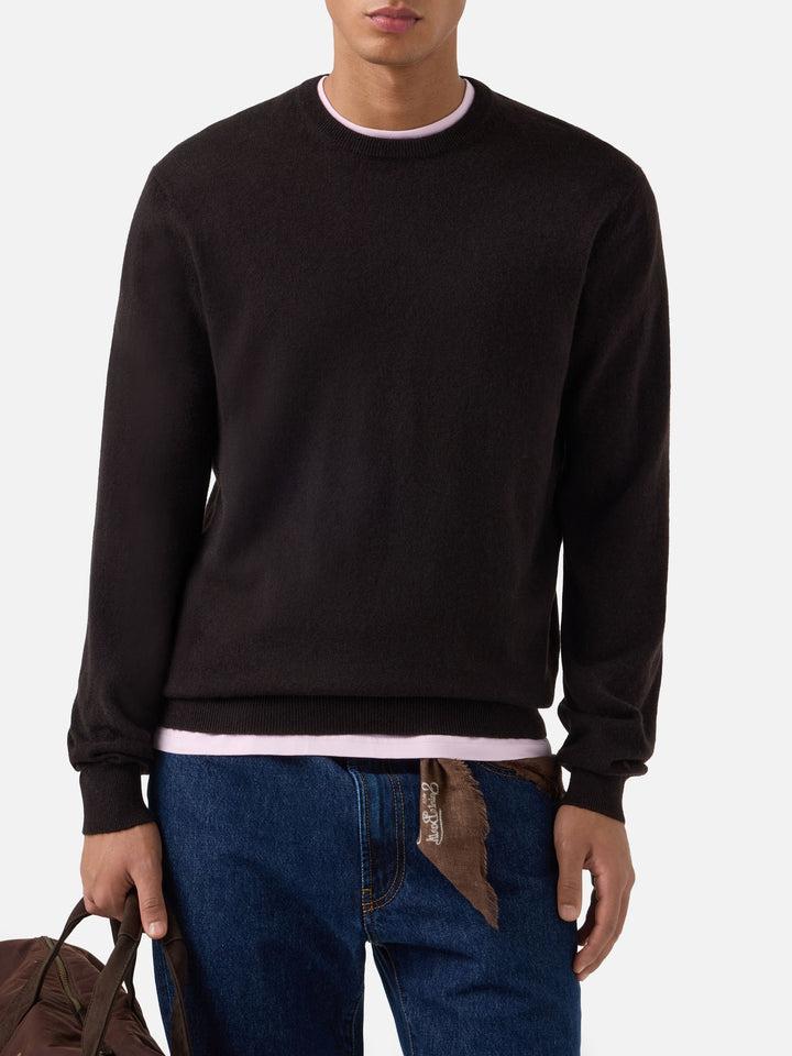 Brown Regent cashmere crewneck