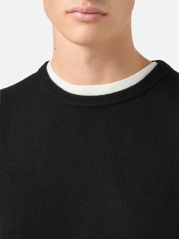 Maglione Regent in 100% CASHMERE nero