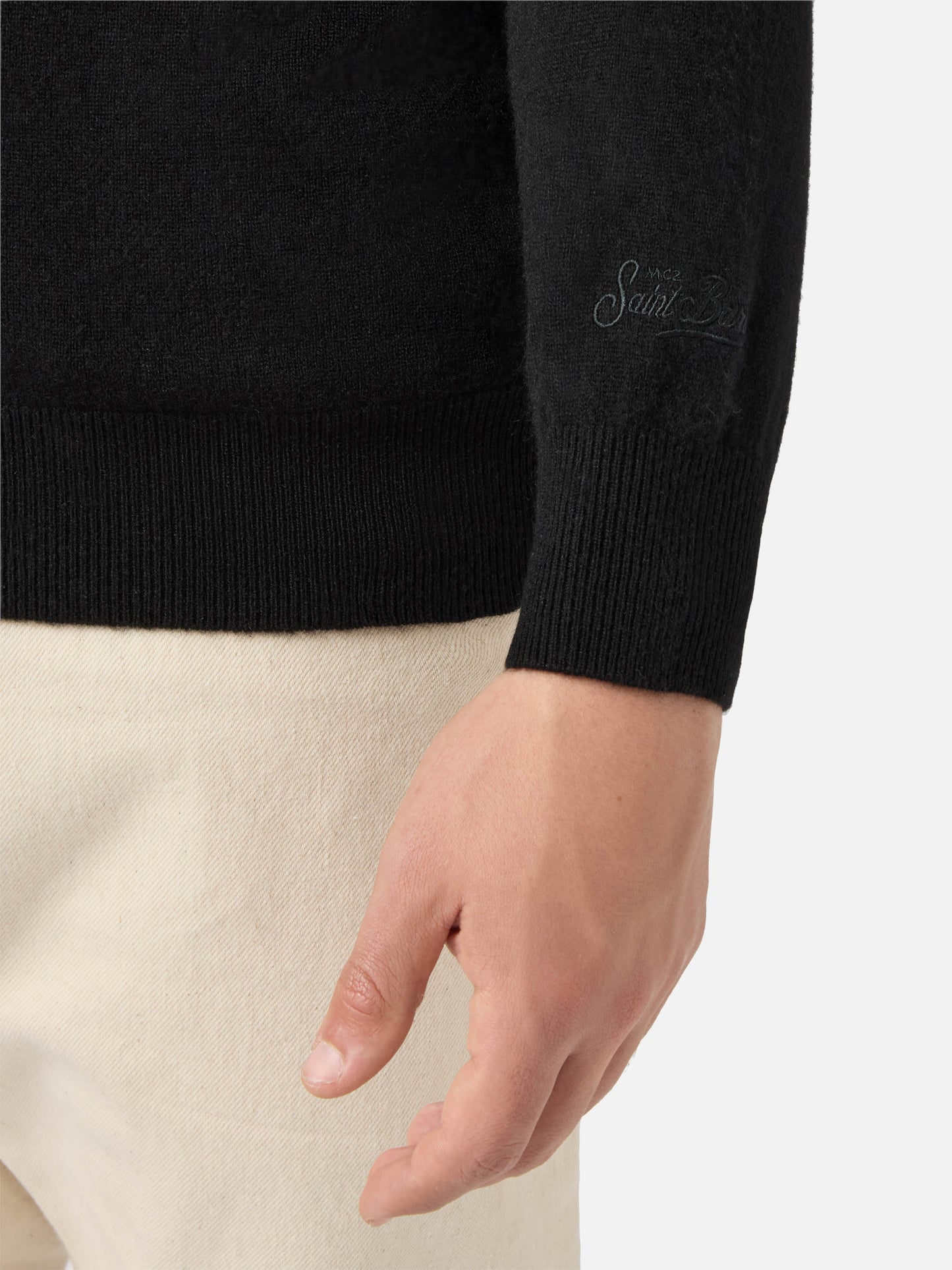 Maglione Regent in 100% CASHMERE nero