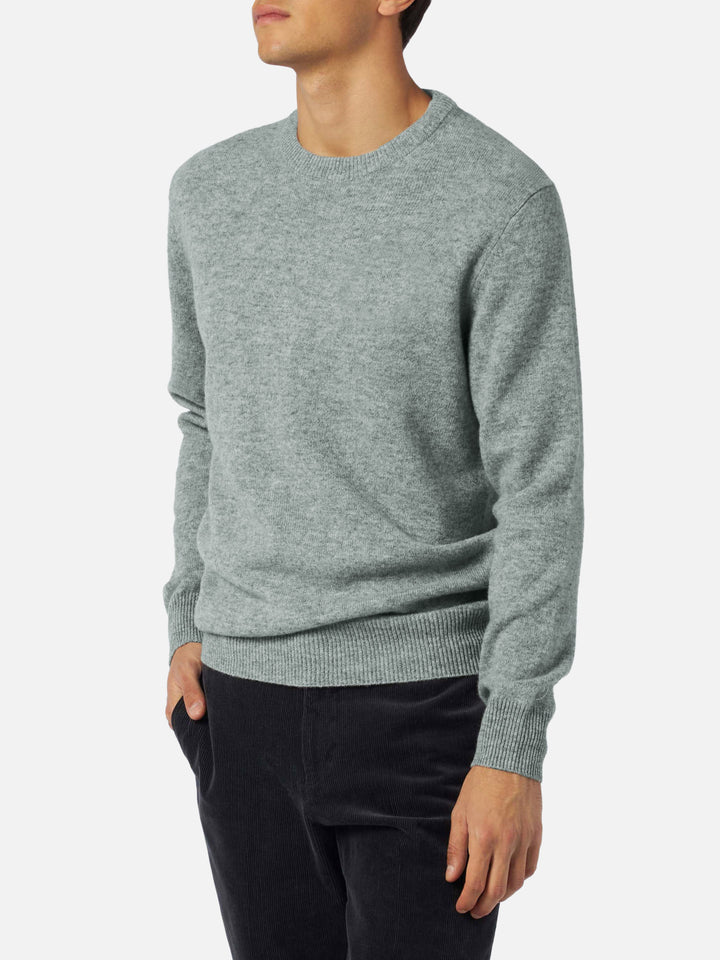 Maglione Regent in 100% CASHMERE grigio mélange
