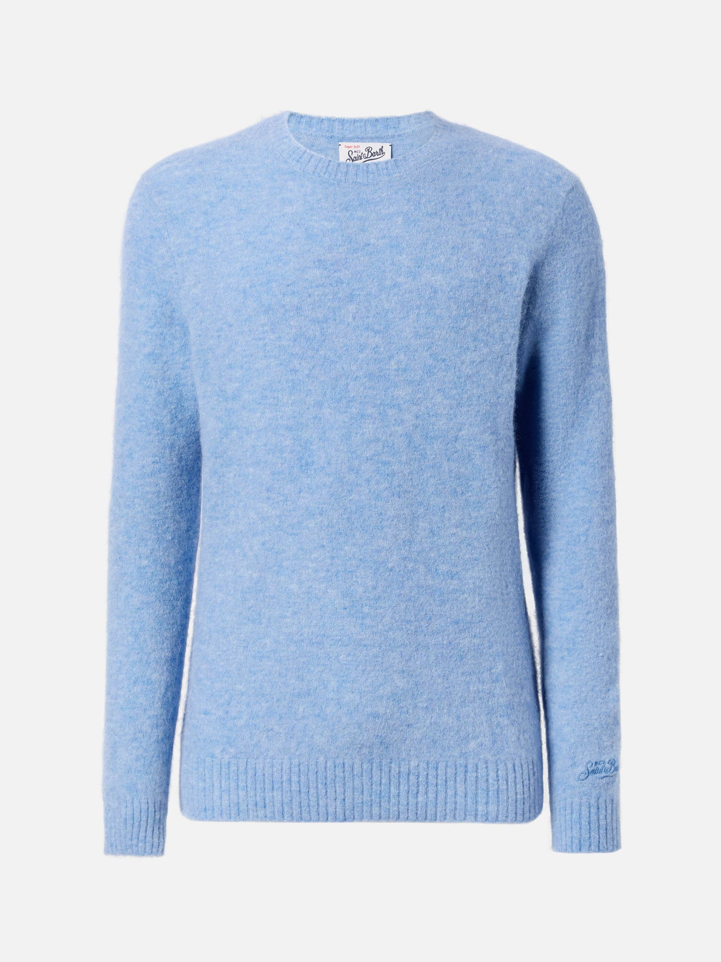 Regent light blue stretch alpaca sweater