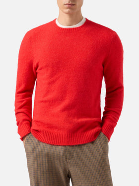 Regent red stretch alpaca sweater