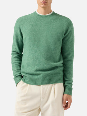 Maglione Regent in alpaca stretch verde salvia
