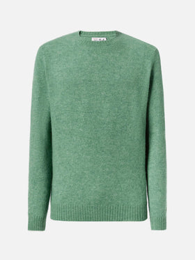 Maglione Regent in alpaca stretch verde salvia
