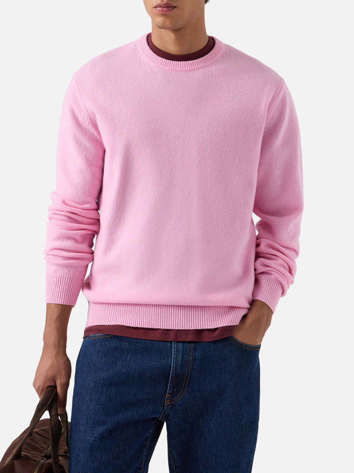Pink Regent lambswool crewneck
