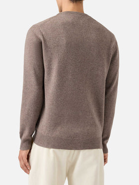 Maglione Regent in lambswool nocciola
