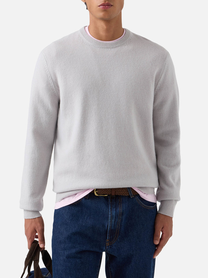Grey Regent lambswool crewneck
