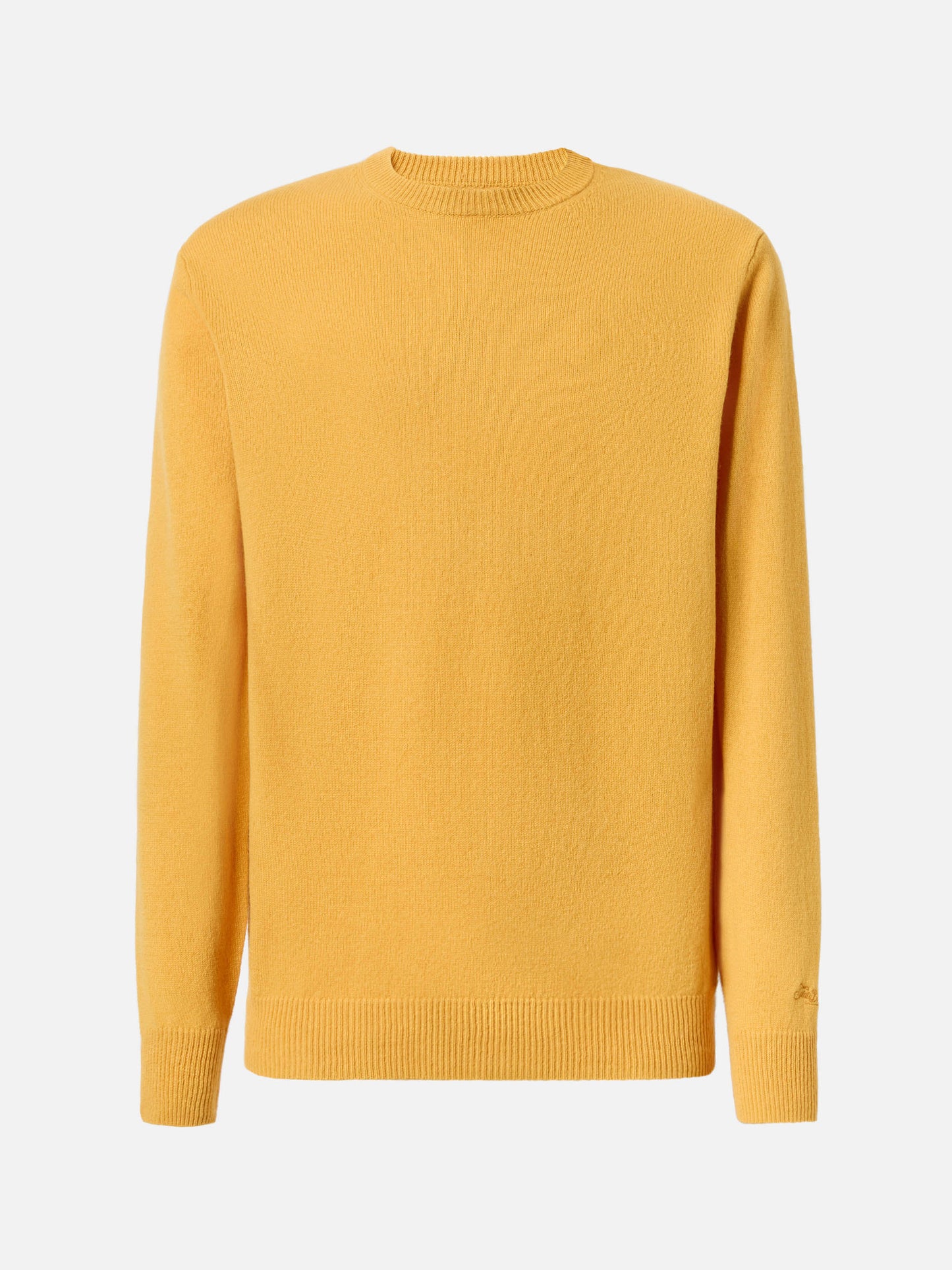Regent yellow ochre lambswool sweater