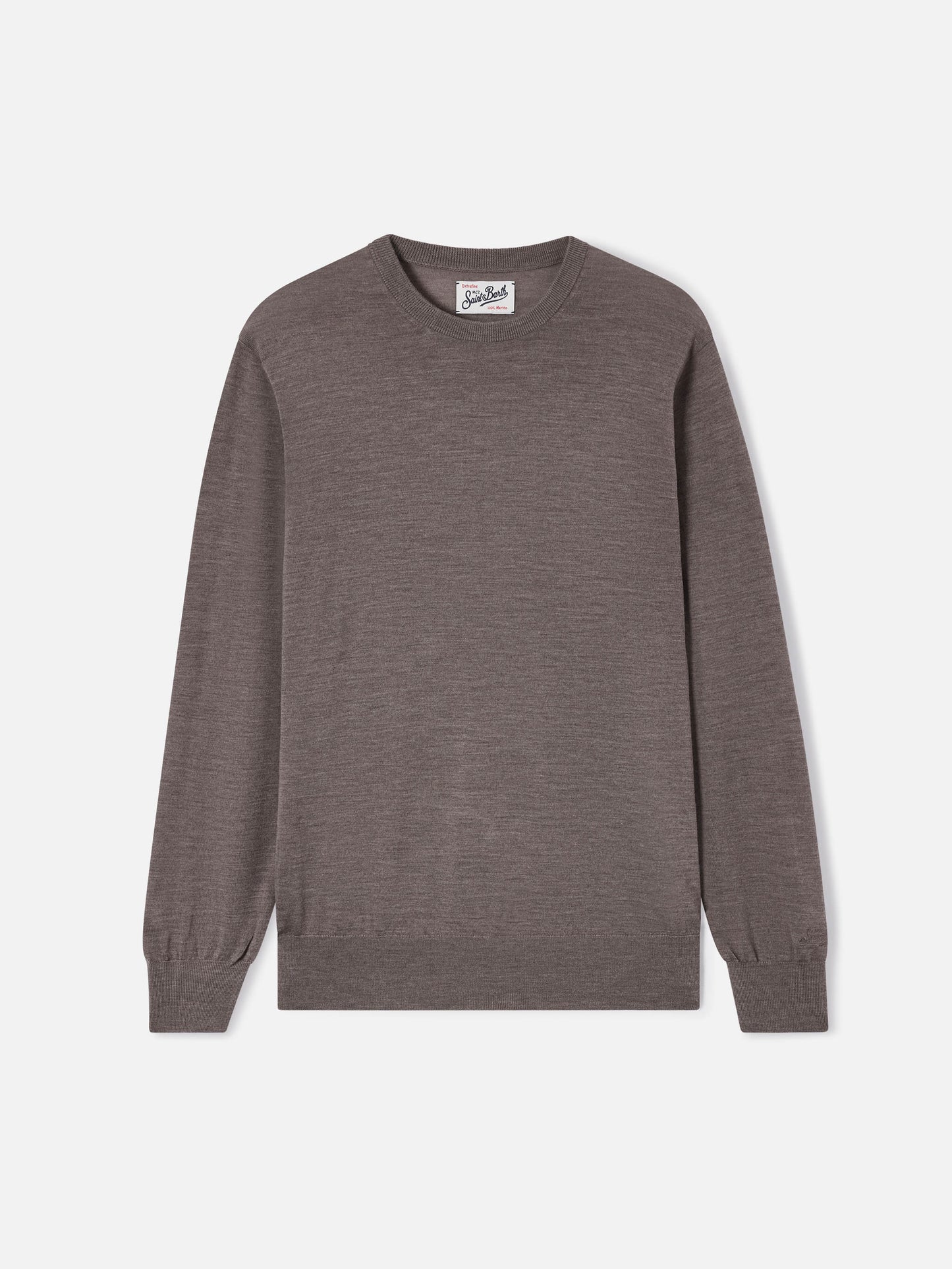 Rundhals-Regent aus camel Merino 