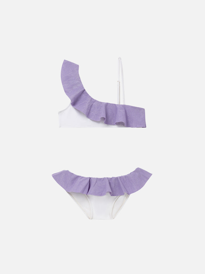 One shoulder ruffled girl bikini - MC2 Saint Barth