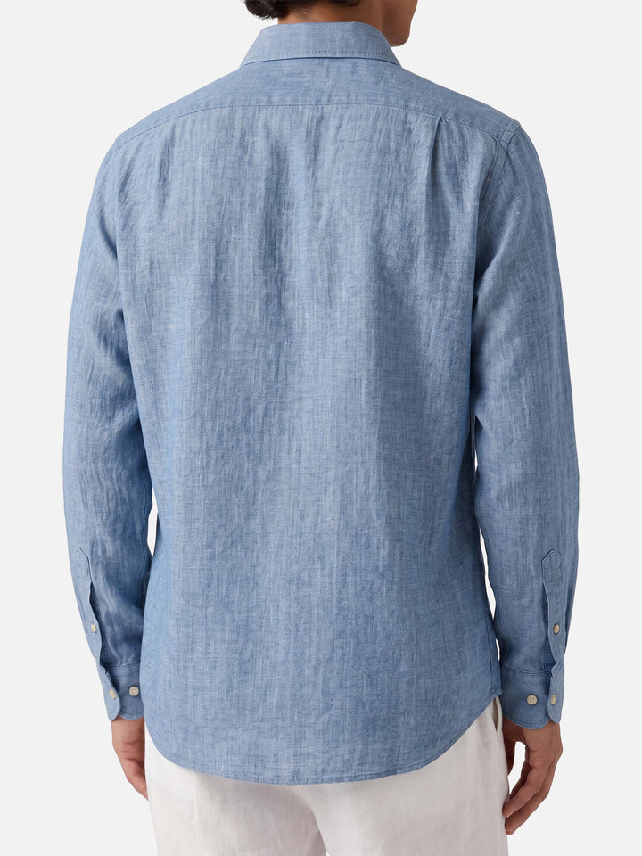 Camicia Raphael in chambray denim chiaro