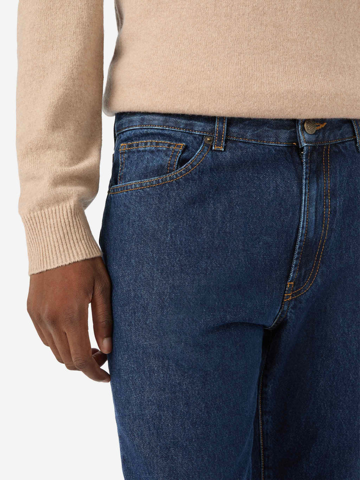 Jean en denim Riverdale Light blue avec finition stone wash 