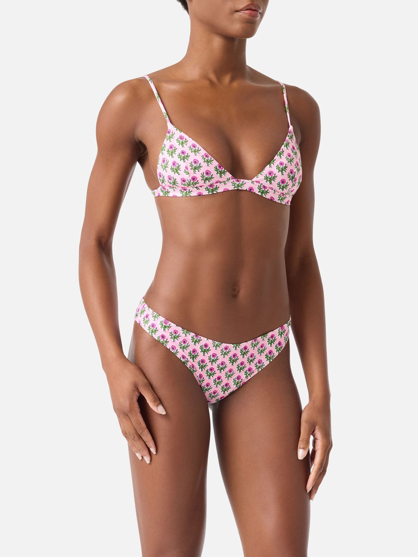 Rylie Lido Triangel-Bikini mit floralem Print 