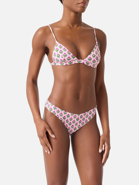 Rylie Lido Triangel-Bikini mit floralem Print 