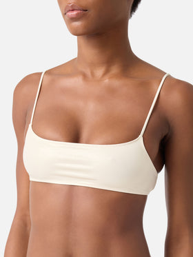 Bikini bralette Sadie Naomi en lamina gold 
