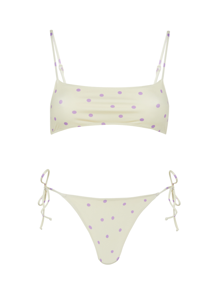 Bralette bikini Sadie Marielle with polka dots print - MC2 Saint Barth