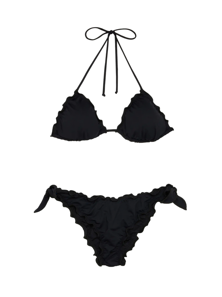 White black classic triangle bikini Sagittarius Moon - MC2 Saint Barth