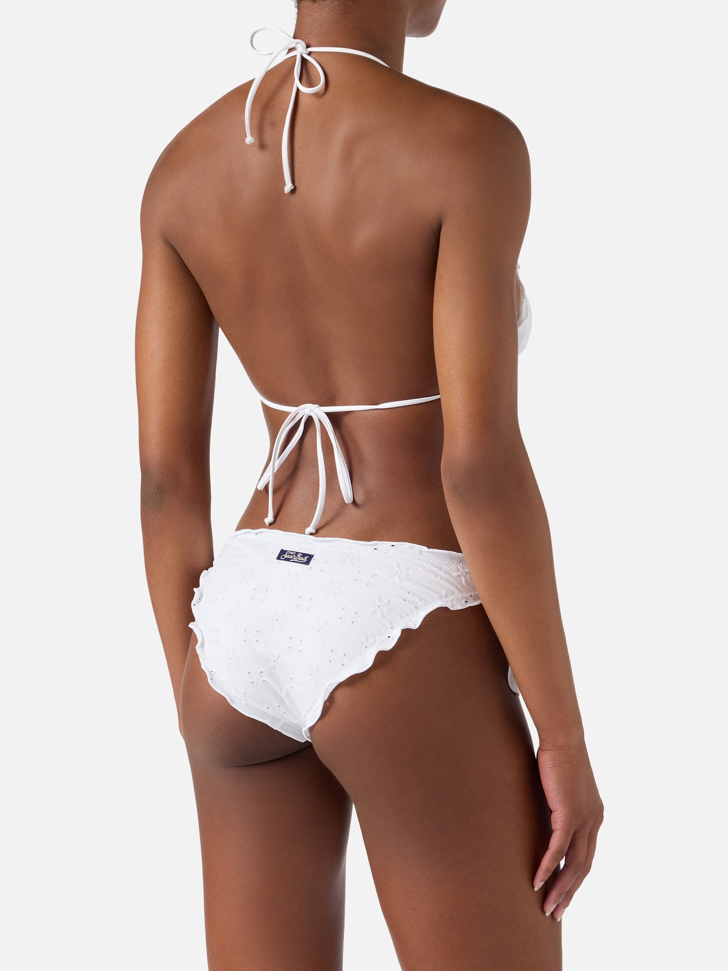 Bikini Sagittarius Moon en sangallo blanc 