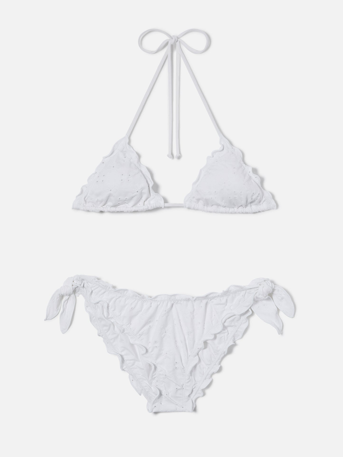 Bikini Sagittarius Moon in sangallo bianco