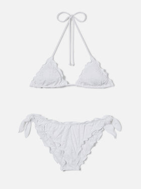 Bikini Sagittarius Moon in sangallo bianco