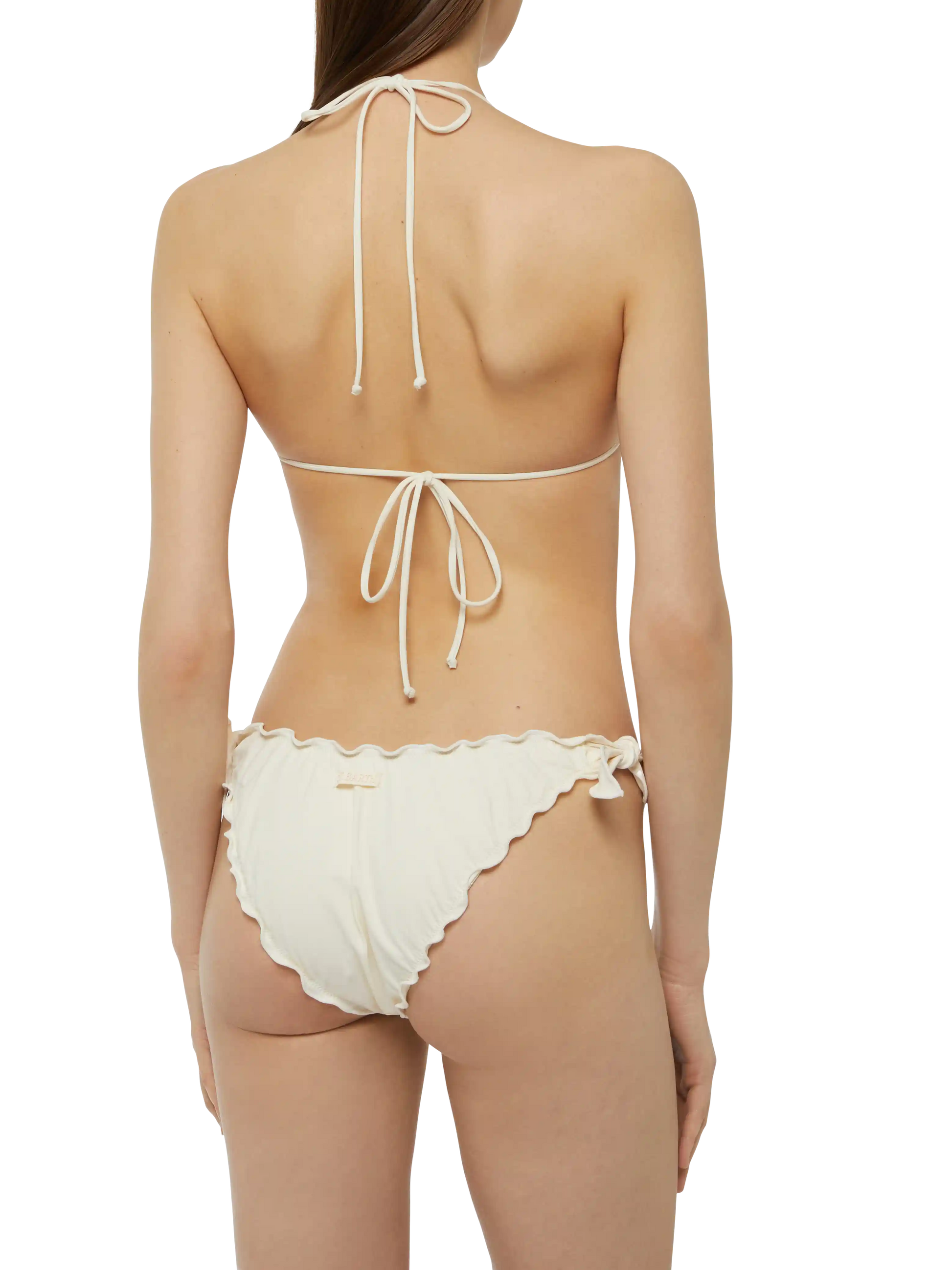 White cream classic triangle bikini Sagittarius Moon - MC2 Saint Barth