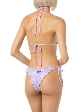 Woman lamina lilac cheeky swim briefs Miami - MC2 Saint Barth