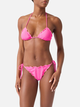 Sagittarius Miami fluo yellow triangle bikini