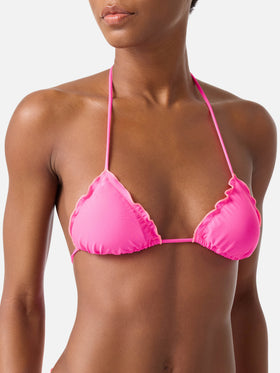 Sagittarius Miami fluo yellow triangle bikini