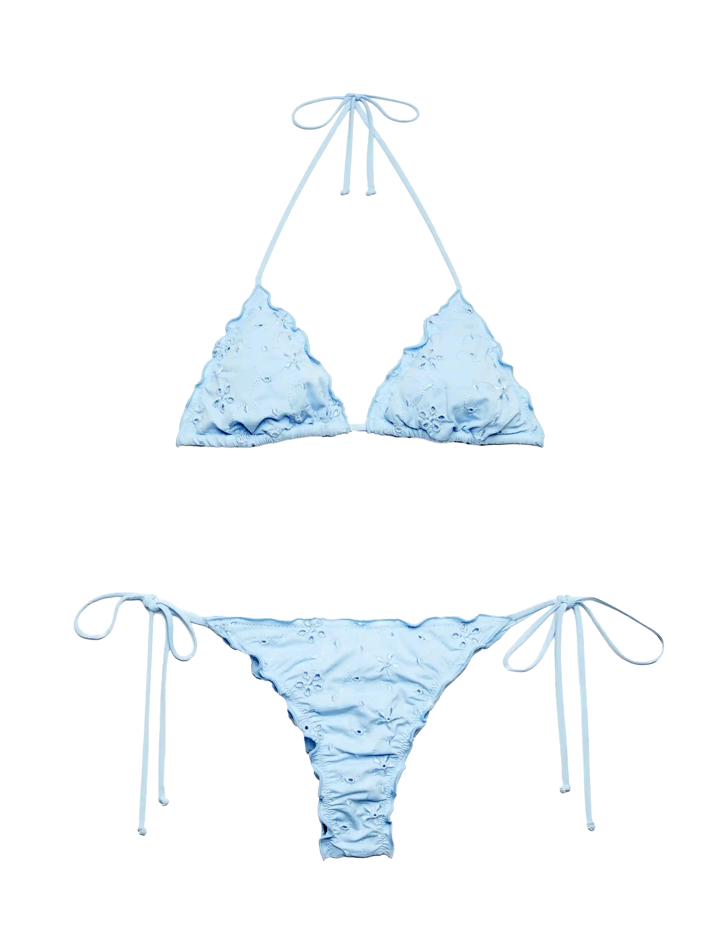 Sangallo light blue classic triangle bikini Sagittarius Miami - MC2 Saint Barth