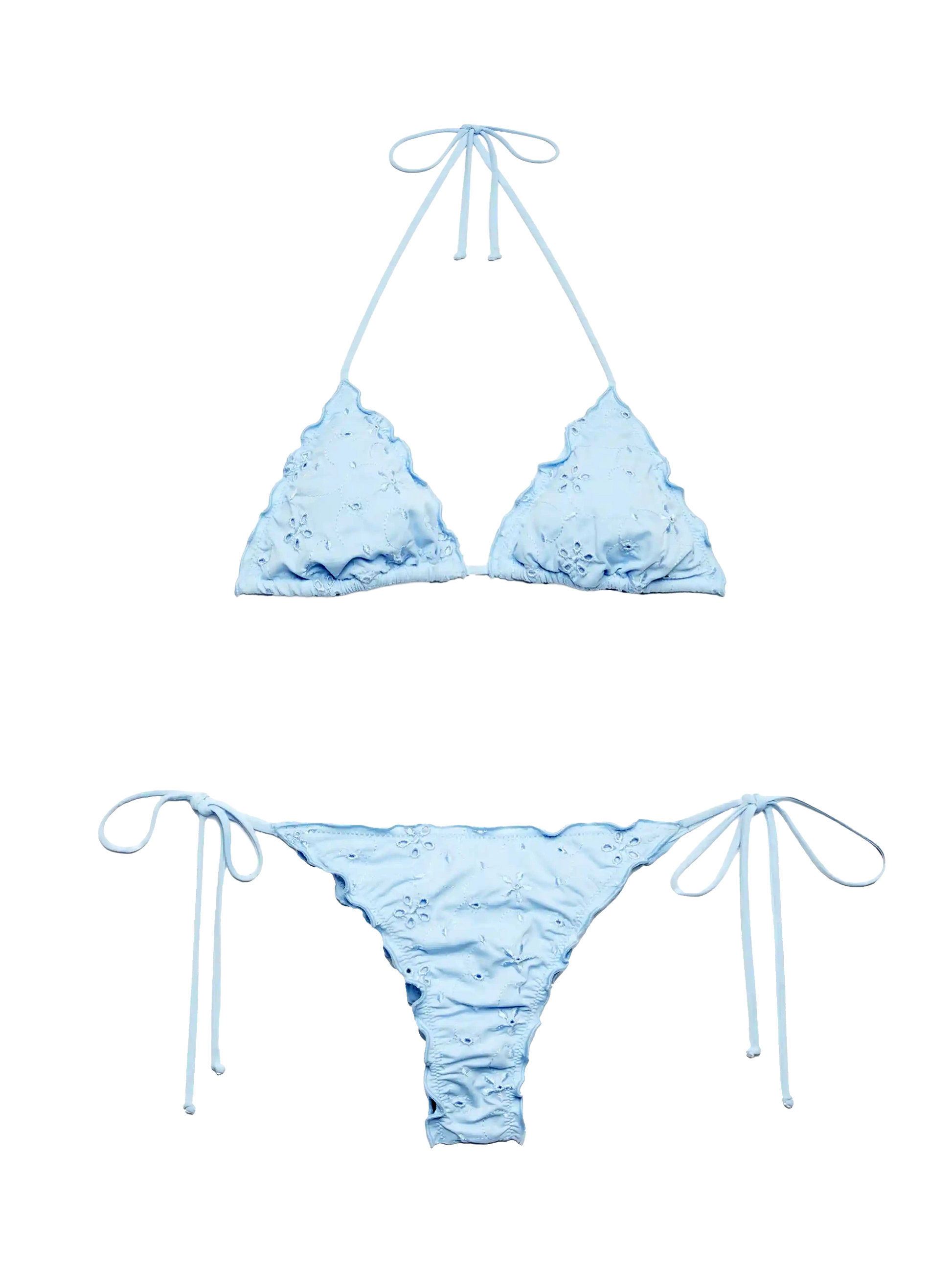 Sangallo light blue classic triangle bikini Sagittarius Miami - MC2 Saint Barth