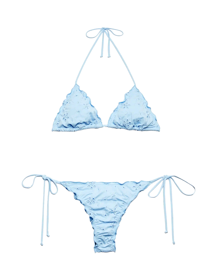 Sangallo light blue classic triangle bikini Sagittarius Miami - MC2 Saint Barth