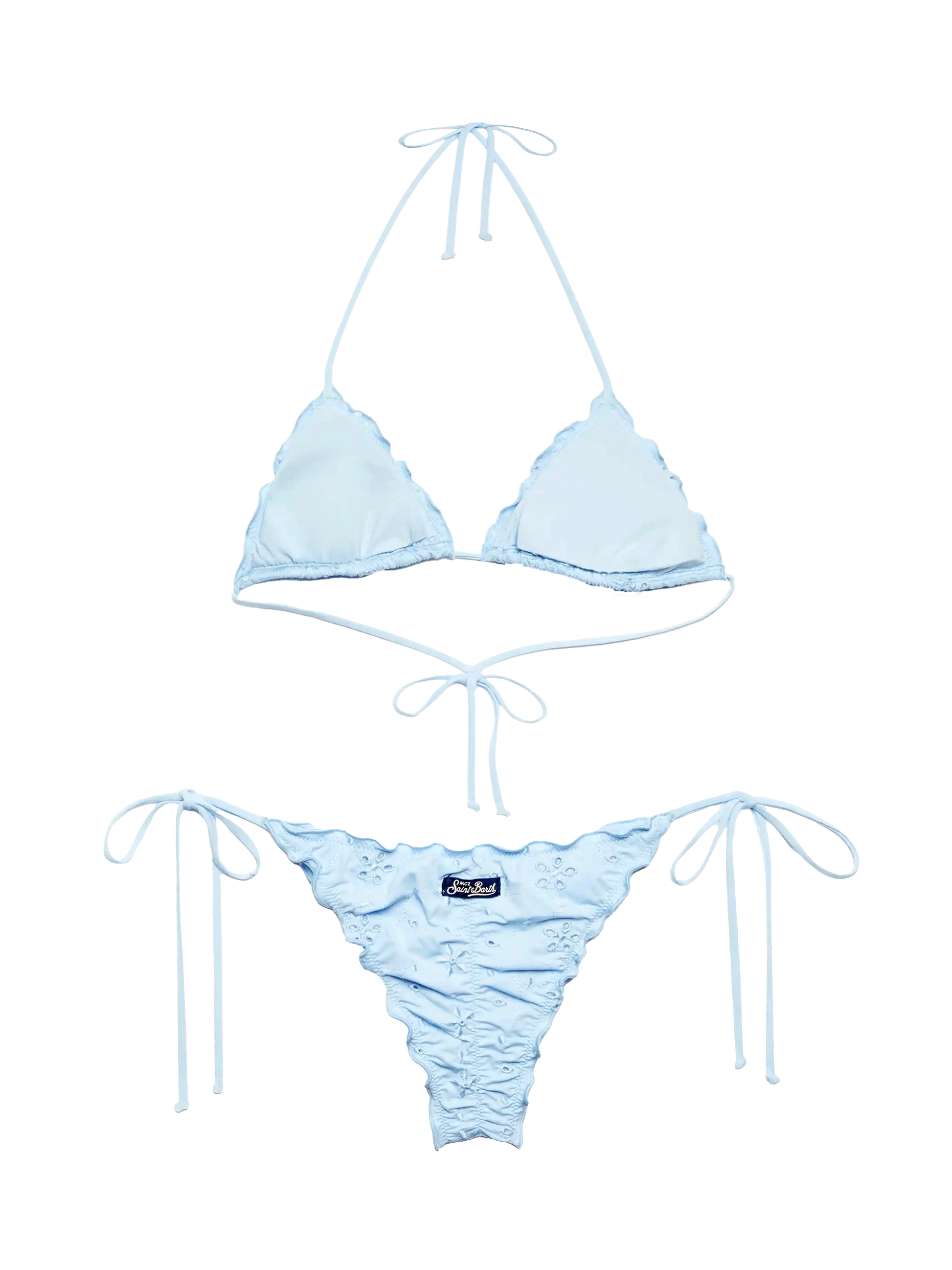 Sangallo light blue classic triangle bikini Sagittarius Miami - MC2 Saint Barth