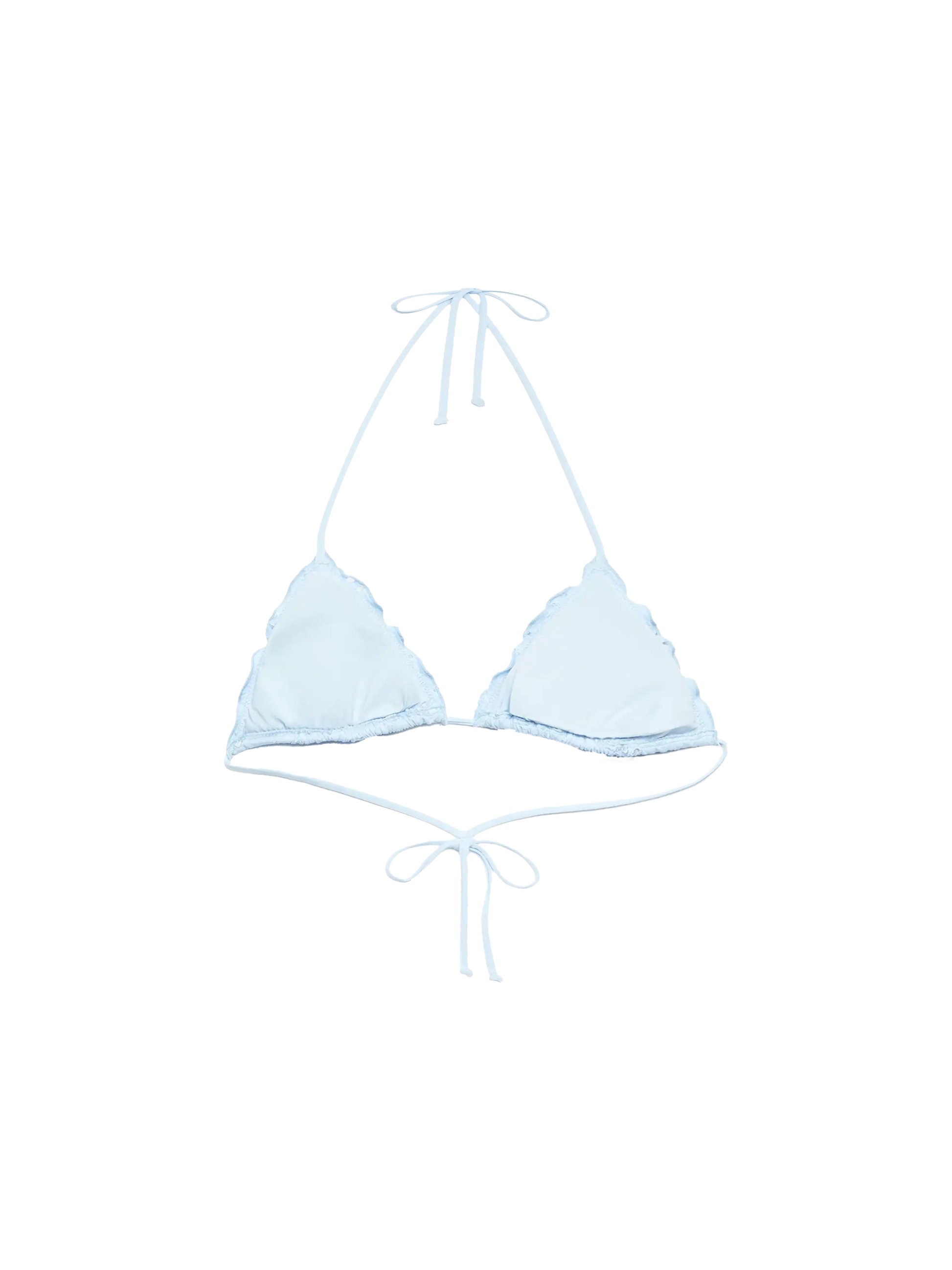 Sagittarius classic light blue Sangallo lace triangle top - MC2 Saint Barth