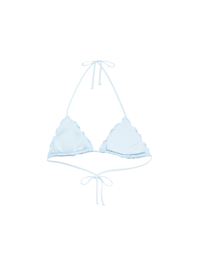 Sagittarius classic light blue Sangallo lace triangle top - MC2 Saint Barth