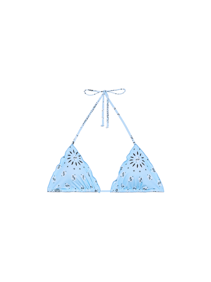 Sagittarius classic triangle top with bandanna print