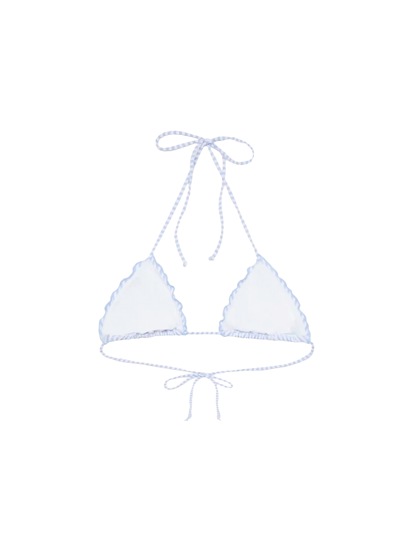 Sagittarius seersucker classic triangle top with striped print - MC2 Saint Barth