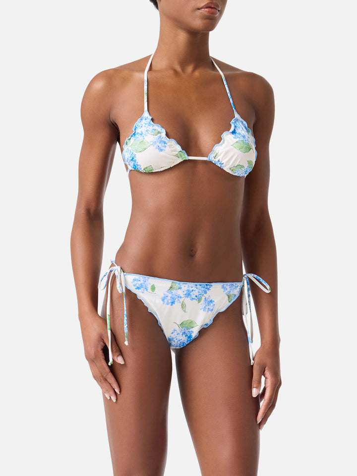Klassischer Triangel-Bikini Sagittarius Miami mit Floral-Print 