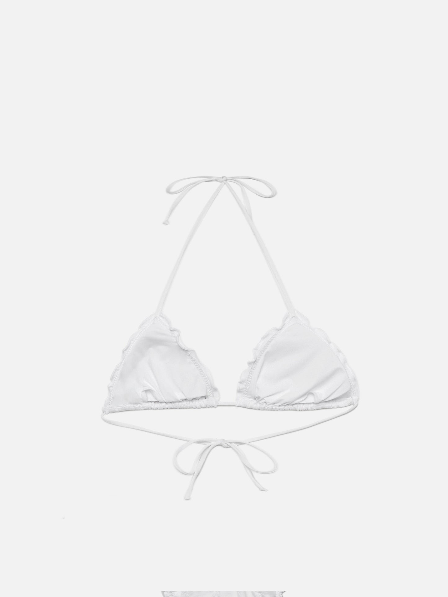 Sagittarius classic white Sangallo lace triangle top