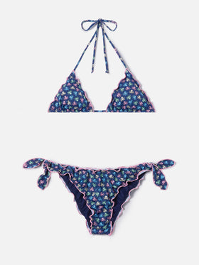 Sarius triangle classic bikini with octopus print