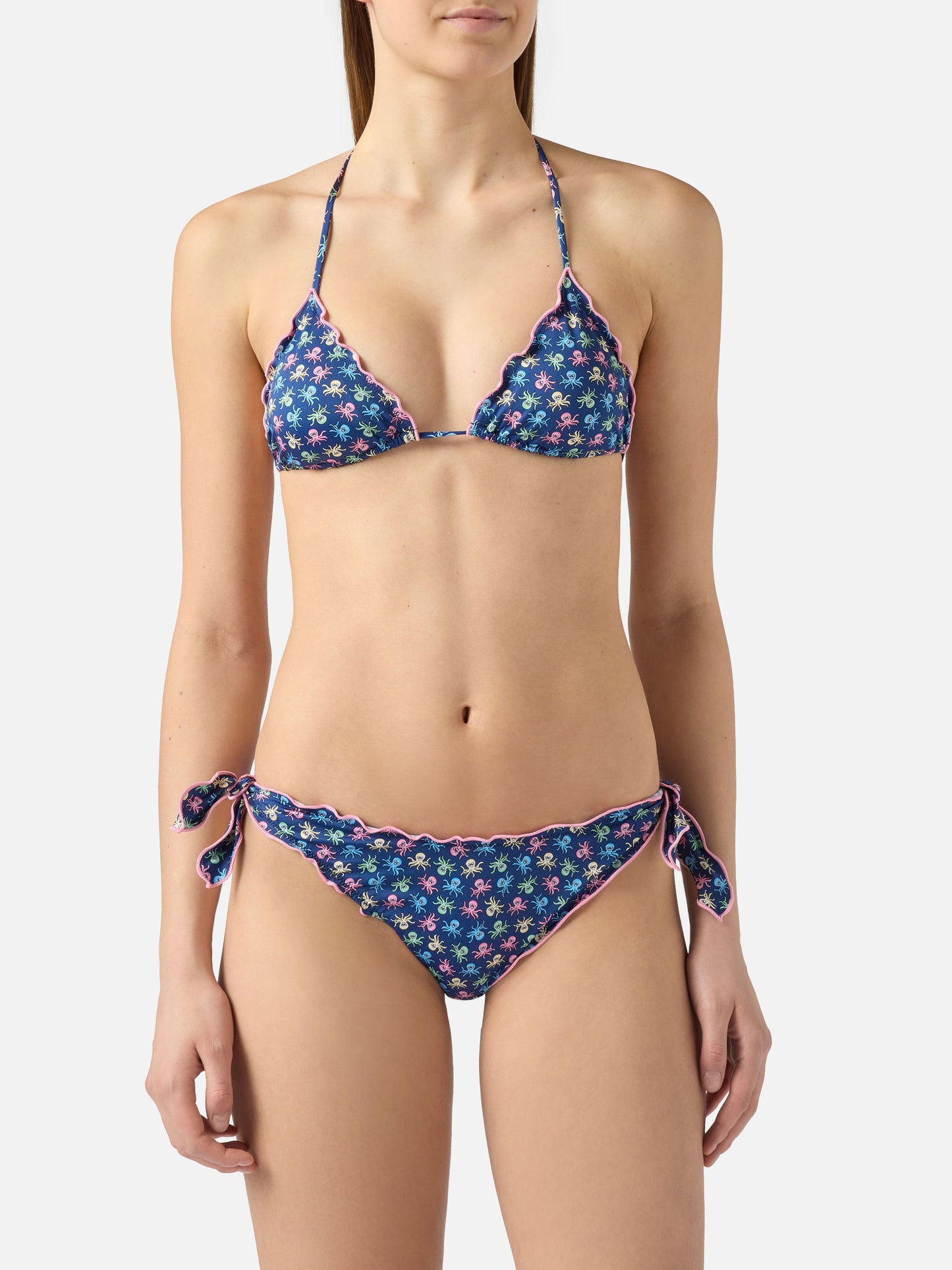 Sarius triangle classic bikini with octopus print