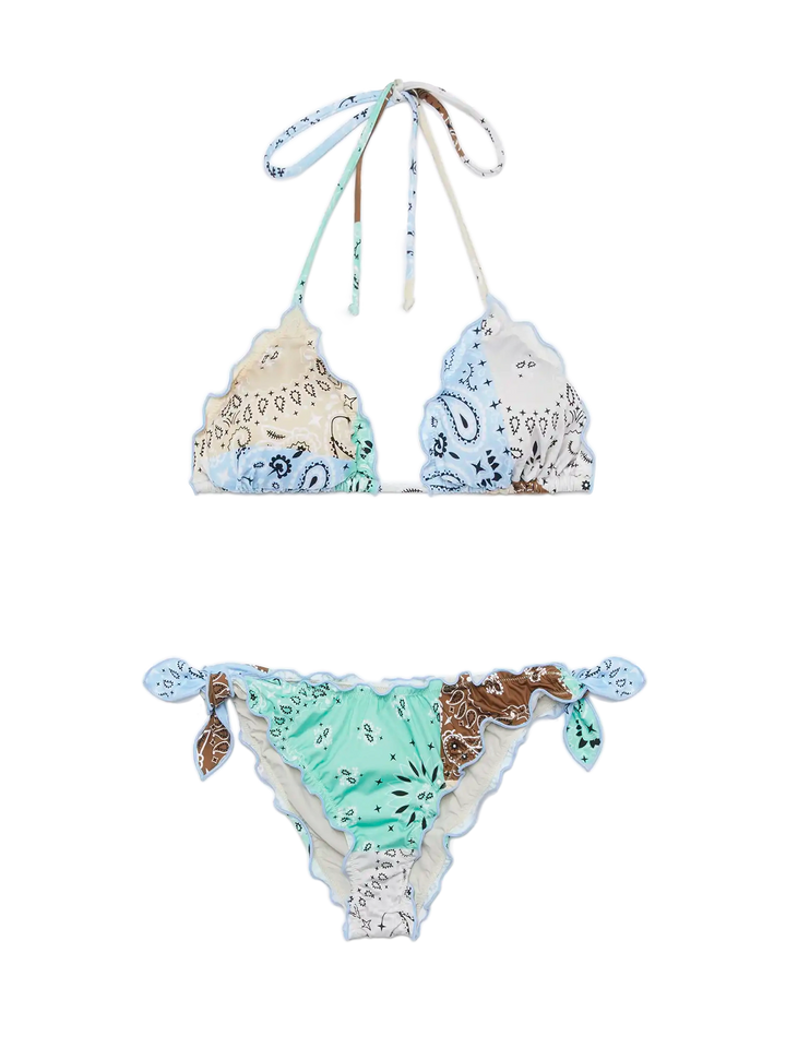 Sarius bikini triangolo classico con stampa bandana