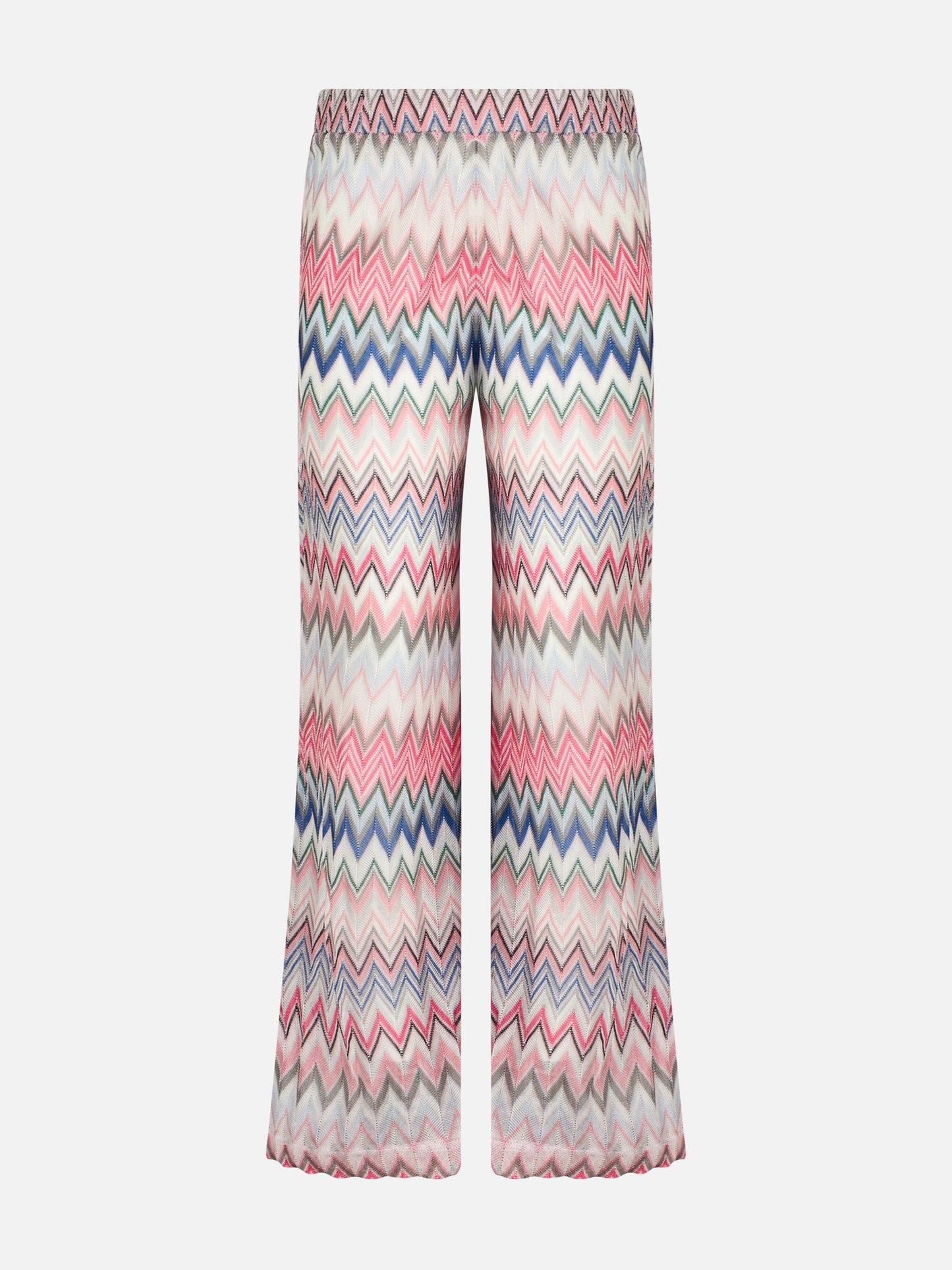 Multicolor pink knitted palazzo pants - MC2 Saint Barth