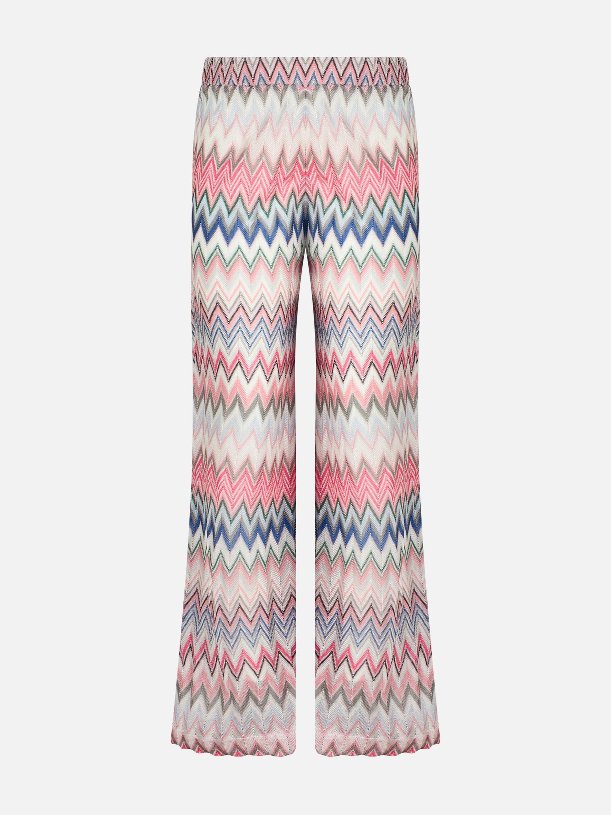 Multicolor pink knitted palazzo pants - MC2 Saint Barth