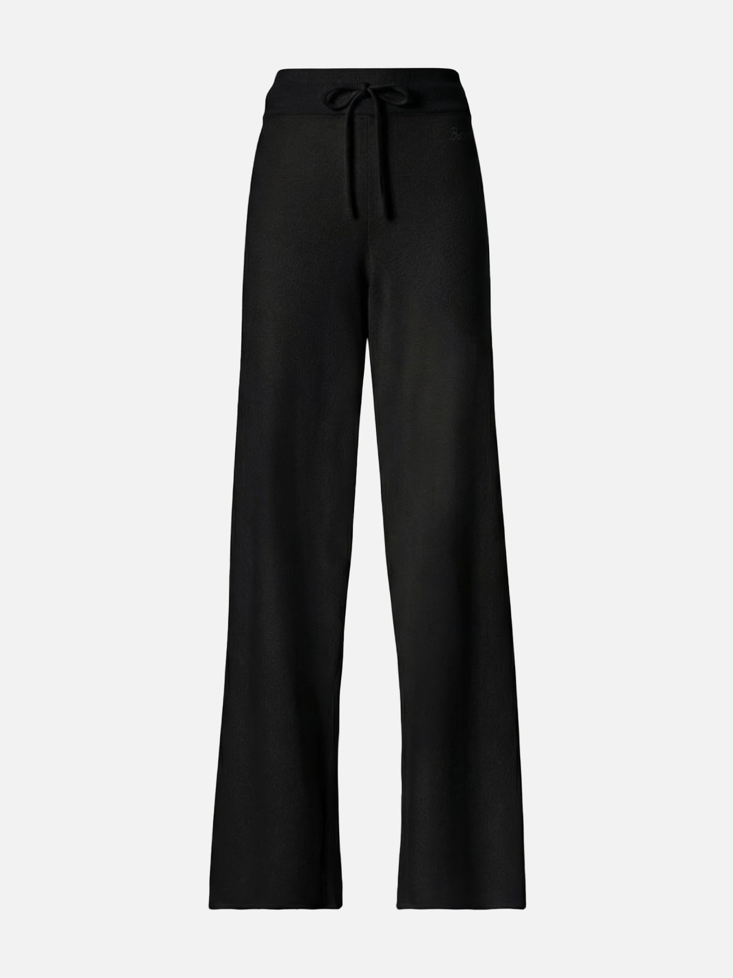 Savine black knitted pants in cashmere blend
