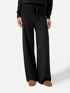 Savine black knitted pants in cashmere blend