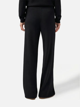 Savine black knitted pants in cashmere blend