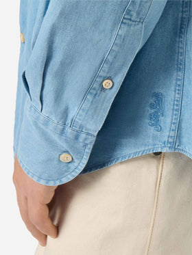 Seefeld Chambray-Hemd mit klassischem Kragen