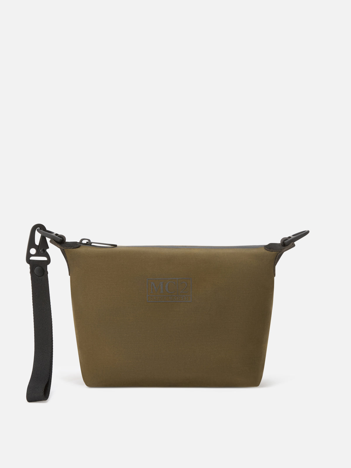 Nahtloses gewachstes pouch in Militärgrün 